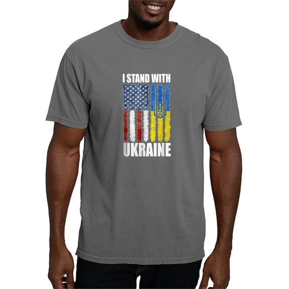 CafePress - Ukrainian Lover I Stand With Ukraine T Shirt - Mens Comfort Colors Shirt