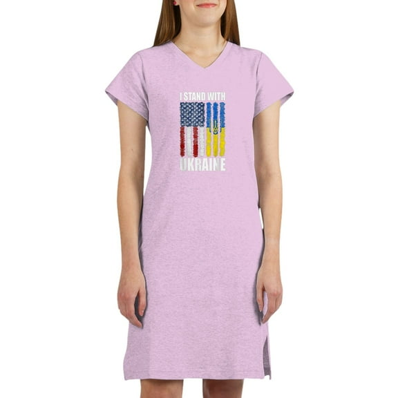 CafePress - Ukrainian Lover I Stand With Ukraine T Shirt - Women's Nightshirt