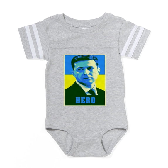 CafePress - Ukrainian President Zelensk - Cute Infant Baby Football Bodysuit