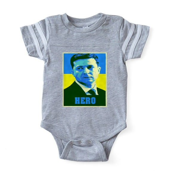 CafePress - Ukrainian President Zelensk - Cute Infant Baby Football Bodysuit