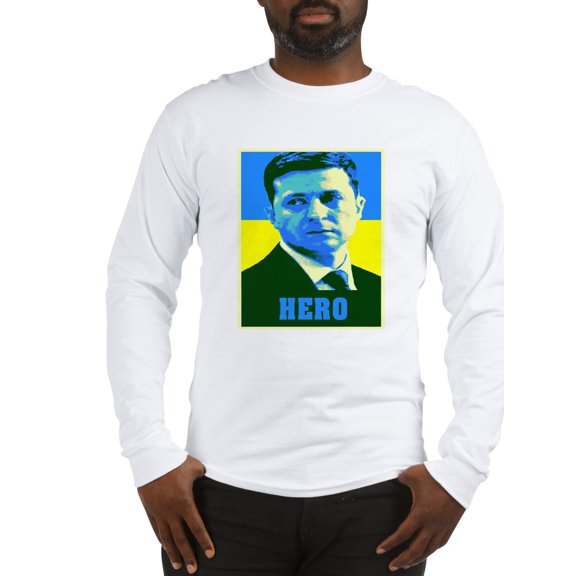 CafePress - Ukrainian President Zelenskyy Long Sleeve T Shirt - Unisex Cotton Long Sleeve T-Shirt