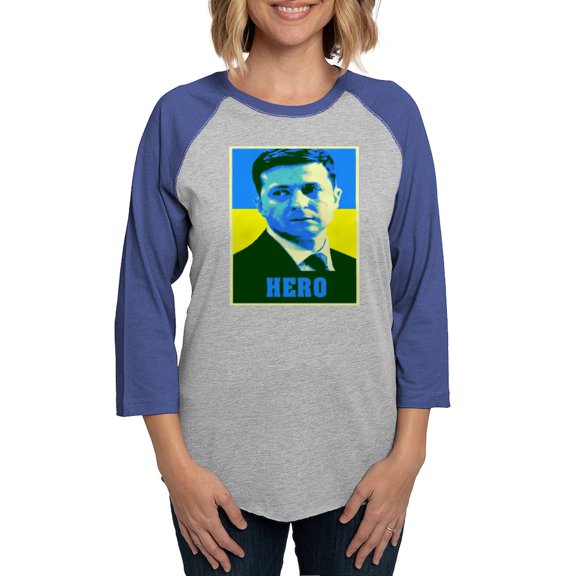 CafePress - Ukrainian President Zelenskyy Long Sleeve T Shirt - Womens Baseball Tee