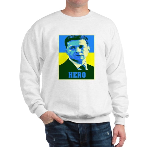 CafePress - Ukrainian President Zelenskyy Ukraine F Sweatshirt - Crew Neck Sweatshirt