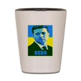 thumbnail image 1 of CafePress - Ukrainian President Zelenskyy Ukraine F - White/Black Shot Glass, Unique and Funny Shot Glass, 1 of 2