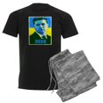 thumbnail image 1 of CafePress - Ukrainian President Zelenskyy Ukraine Flag Pajamas - Men's Dark Loose Fit Cotton Pajama Set, 1 of 7