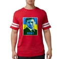 thumbnail image 1 of CafePress - Ukrainian President Zelenskyy Ukraine Flag T Shirt - Mens Football Shirt, 1 of 4