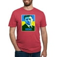 thumbnail image 1 of CafePress - Ukrainian President Zelenskyy Ukraine Flag T Shirt - Mens Tri-blend T-Shirt, 1 of 4