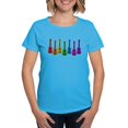 thumbnail image 1 of CafePress - Ukulele Rainbow Women's Dark T Shirt - Women's Traditional Fit Dark T-Shirt, 1 of 4