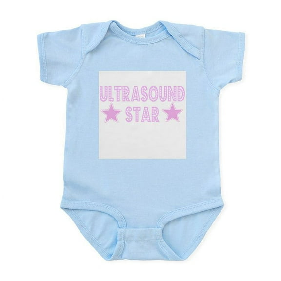 CafePress - Ultrasound Star (Pink) Infant Bodysuit - Baby Light Bodysuit, Size Newborn - 24 Months
