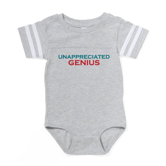 CafePress - Unappreciated Genius - Cute Infant Baby Football Bodysuit