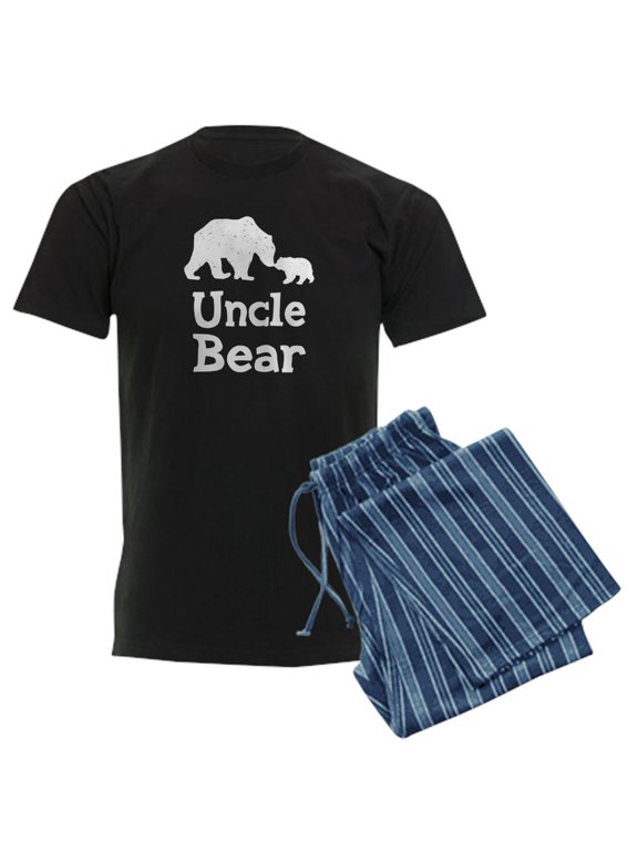 - Uncle Bear Men's Dark Pajamas - Men's Dark Loose Fit Cotton Pajama Set