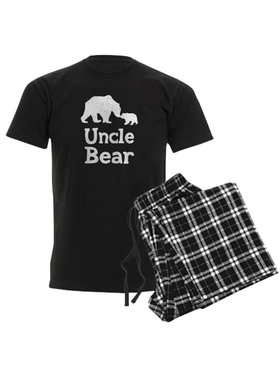 - Uncle Bear Men's Dark Pajamas - Men's Dark Loose Fit Cotton Pajama Set