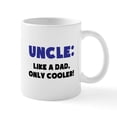 thumbnail image 1 of CafePress - Uncle: Like A Dad, Only Cooler Mugs - 11 oz Ceramic Mug - Novelty Coffee Tea Cup, 1 of 4