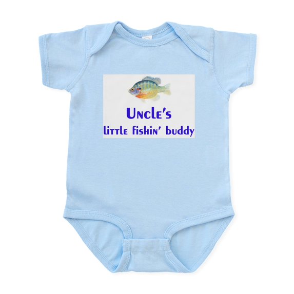 CafePress - Uncle's Fishin' Buddy Infant Bodysuit - Baby Light Bodysuit, Size Newborn - 24 Months