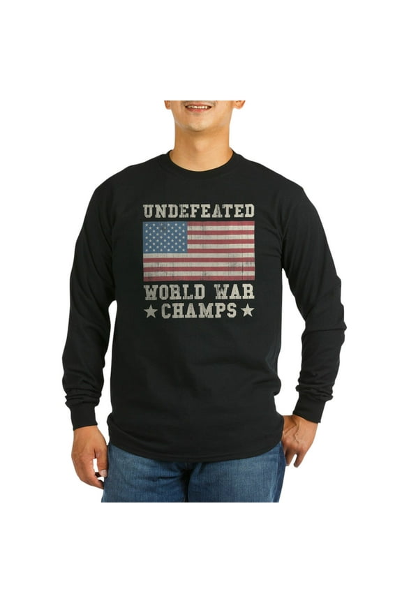 - Undefeated World War Cham Long Sleeve Dark T Shirt - Long Sleeve Dark T-Shirt
