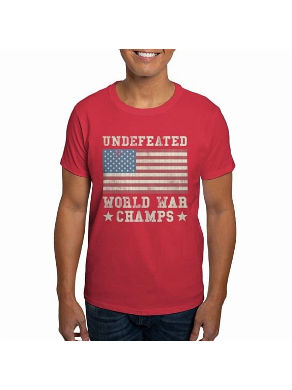 - Undefeated World War Champs Dark T Shirt - Men's Classic Cotton T-Shirts