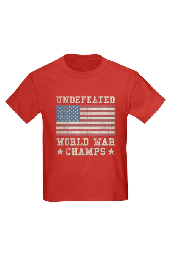- Undefeated World War Champs Kids Dark T Shirt - Dark T-Shirt Kids XS-XL