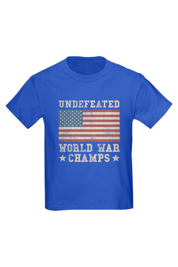 - Undefeated World War Champs Kids Dark T Shirt - Dark T-Shirt Kids XS-XL