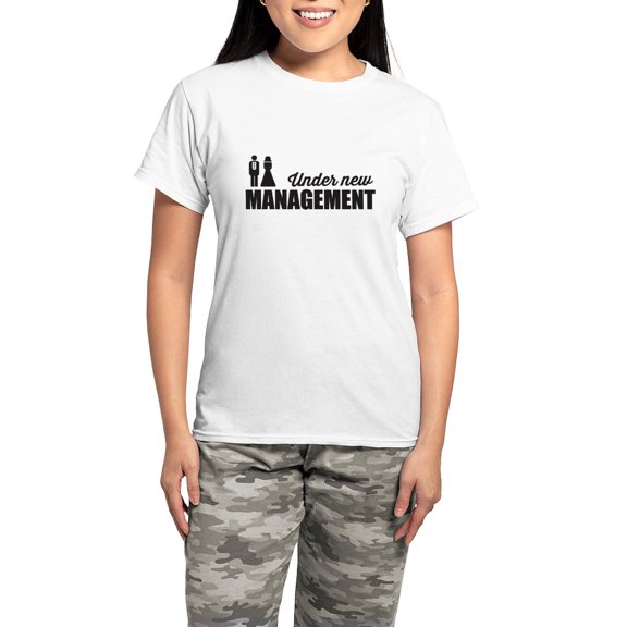 CafePress - Under New Management Pajamas - Women's Short Sleeve Print T-Shirt and Pants Light Cotton Pajama Set