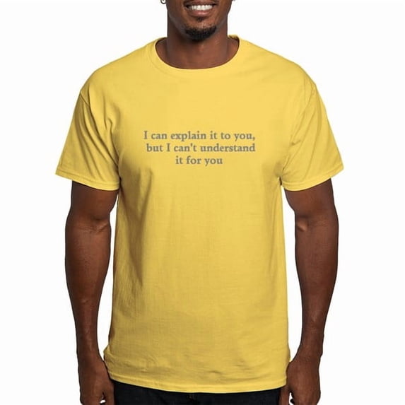 CafePress - Understand Gray T Shirt - Men's Classic Cotton T-Shirts