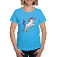 thumbnail image 1 of CafePress - Unicorn Cupcakes Women's Classic T Shirt - Women's Traditional Fit Dark T-Shirt, 1 of 4
