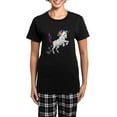 thumbnail image 1 of CafePress - Unicorn Cupcakes Women's Dark Pajamas - Women's Short Sleeve Print T-Shirt and Pants Dark Cotton Pajama Set, 1 of 7
