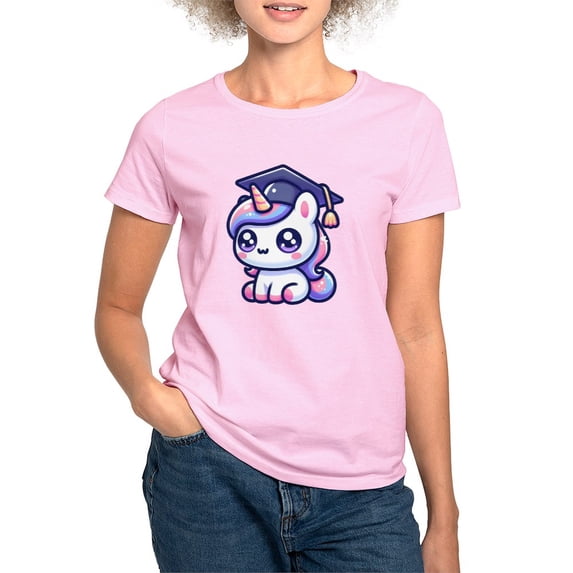 CafePress - Unicorn Graduate Cute School Women's Value T Shirt - Women's Classic T-Shirt