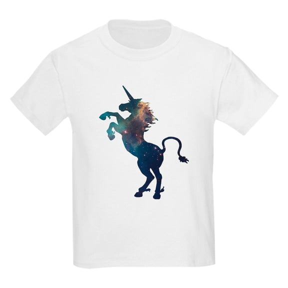 CafePress - Unicorn Space Pattern T Shirt - Light T-Shirt Kids XS-XL