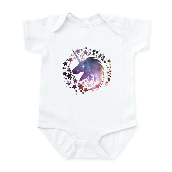 CafePress - Unicorn Universe Body Suit - Baby Light Bodysuit, Size Newborn - 24 Months