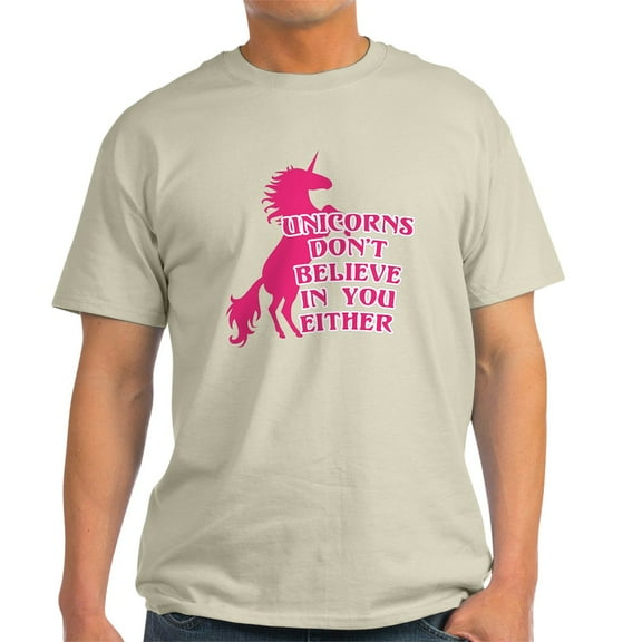 CafePress - Unicorns Don't Believe In You Either Light T Shirt - Men's Classic Graphic T-Shirt
