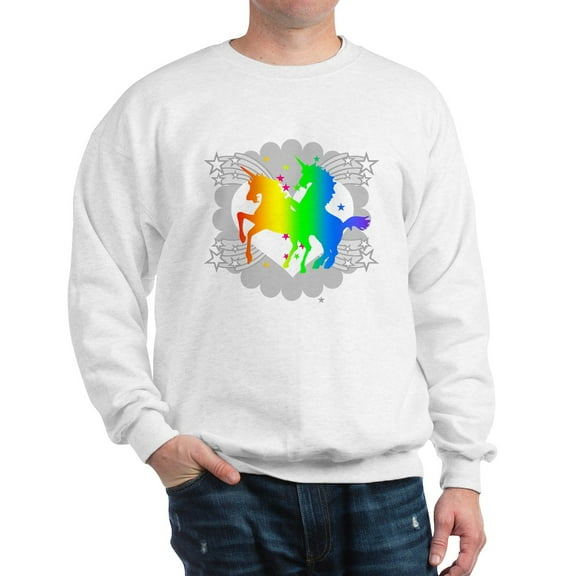 CafePress - Unicorns Sweatshirt - Crew Neck Sweatshirt