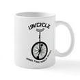 thumbnail image 1 of CafePress - Unicycle Mobile Device Mug - 11 oz Ceramic Mug - Novelty Coffee Tea Cup, 1 of 4