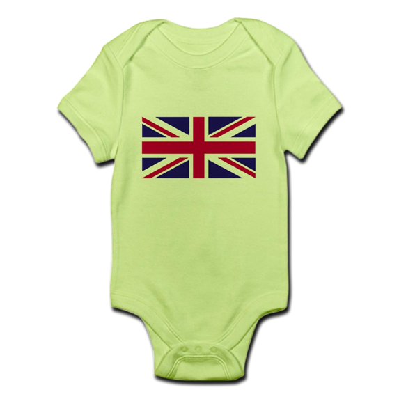 CafePress - Union Jack Body Suit - Baby Light Bodysuit