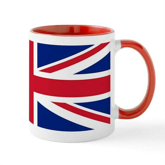 CafePress - Union Jack, British Tea Mug - 11 oz Ceramic Mug - Novelty Coffee Tea Cup
