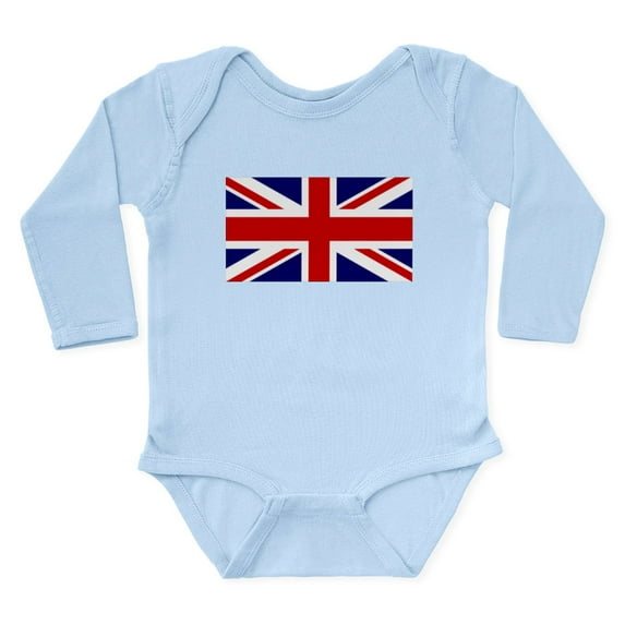 CafePress - Union Jack Flag Of The Long Sleeve Infant Bodysuit - Long Sleeve Cotton Baby Bodysuit