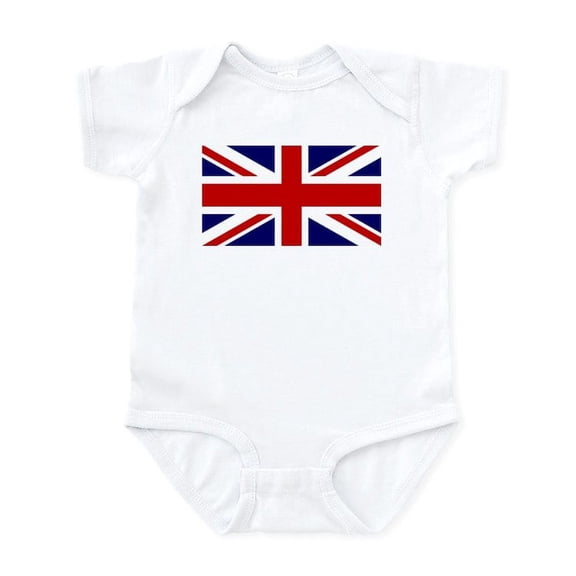 CafePress - Union Jack Flag Of The United King Infant Bodysuit - Baby Light Bodysuit, Size Newborn - 24 Months