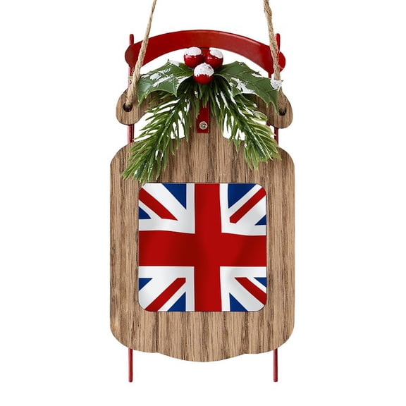 CafePress - Union Jack Flag - Sled Ornament
