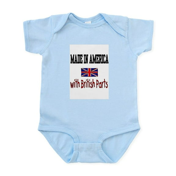CafePress - Union Jack Infant Bodysuit - Baby Light Bodysuit, Size Newborn - 24 Months