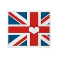 thumbnail image 1 of CafePress - Union Jack Love Throw Blanket - Soft Fleece Throw Blanket, 50"x60" for All Ages, 1 of 2