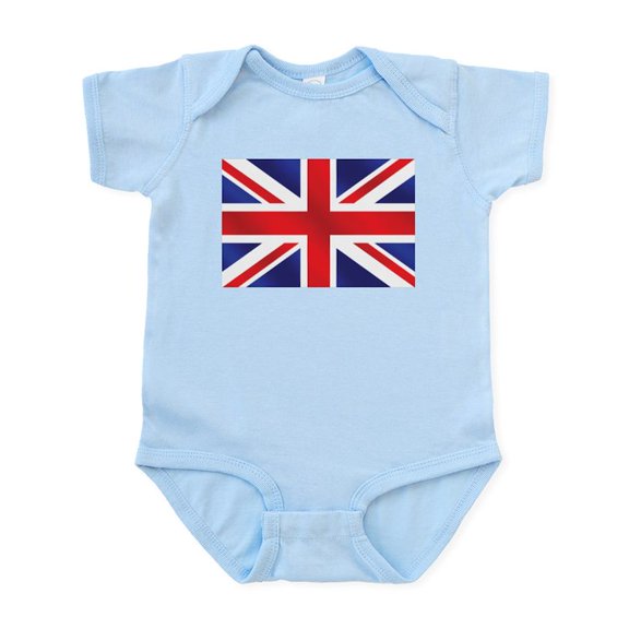 CafePress - Union Jack UK Flag Infant Bodysuit - Baby Light Bodysuit, Size Newborn - 24 Months