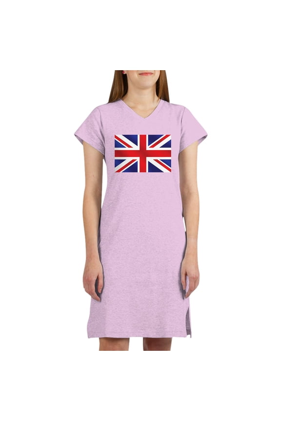 - Union Jack UK Flag T Shirt - Women's Nightshirt