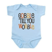 CafePress - Unique Funny Gobble Til You Wobble Body Suit - Baby Light Bodysuit, Size Newborn - 24 Months