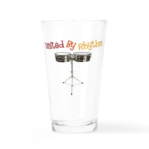 CafePress - United By Rhythm - Pint Glass, Drinking Glass, 16 oz. CafePress