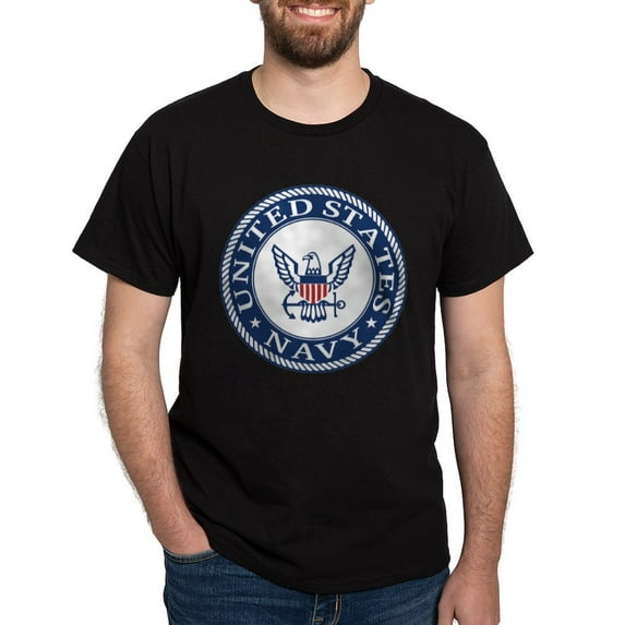 CafePress - United States Navy Dark T Shirt - Men's Classic Graphic Cotton T-Shirt