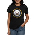 thumbnail image 1 of CafePress - United States Navy Emblem Women's Dark T Shirt - Women's Traditional Fit Dark T-Shirt, 1 of 4