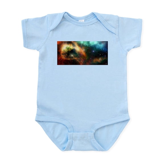 CafePress - Universe Cosmos Nebula Colorful Pattern Body Suit - Baby Light Bodysuit, Size Newborn - 24 Months