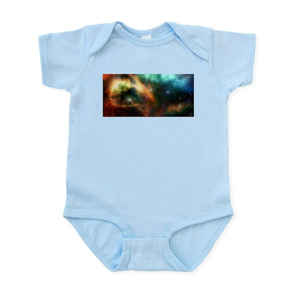CafePress - Universe Cosmos Nebula Colorful Pattern Body Suit - Baby Light Bodysuit, Size Newborn - 24 Months