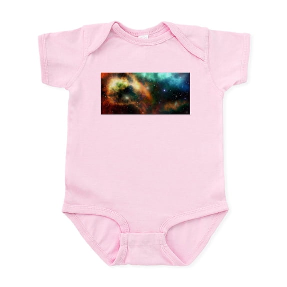 CafePress - Universe Cosmos Nebula Colorful Pattern Body Suit - Baby Light Bodysuit, Size Newborn - 24 Months