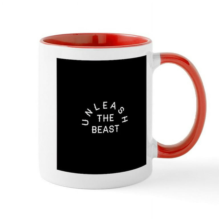 Cafepress - Beast Mug - 11 oz Ceramic Mug - Novelty Coffee Tea Cup, Size: Small, Blue