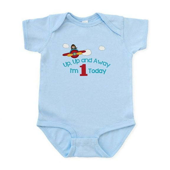 CafePress - Up & Away I'm 1 Today Body Suit - Baby Light Bodysuit, Size Newborn - 24 Months